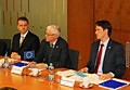 Jan Michal, Giovanni Kessler and Martin P��borsk� (from left)