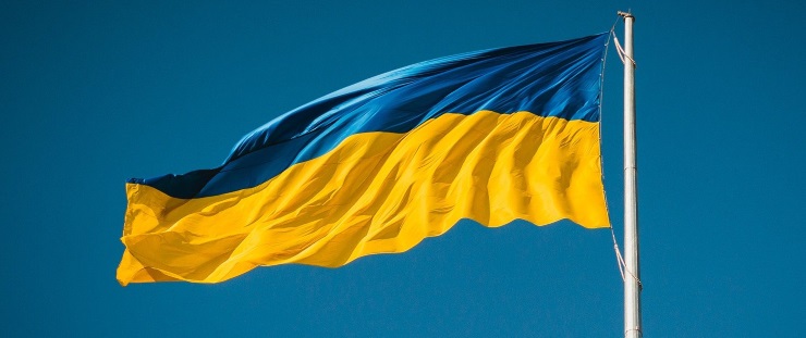 Banner - ukrajinská vlajka