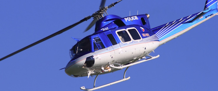 Banner vrtulník policejní