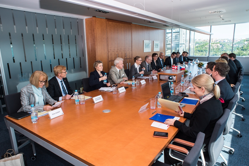 Delegates from Danish Parliament and from the supreme audit institution of Denmark at the SAO’s headquarters