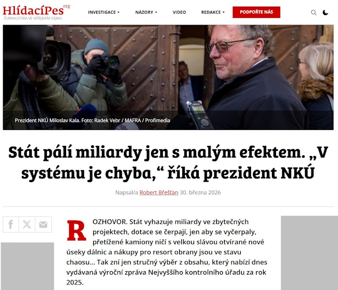 HlídacíPes.org 30.3.2026