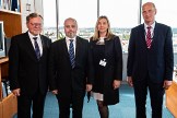 Prezident NKÚ s českými zástupci v ESA a vrchním ředitelem kontrolní sekce NKÚ