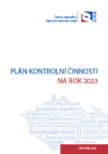 Titulní stránka plánu kontrol 2023