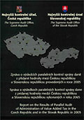 Obálka Zprávy o výsledcích paralelních kontrol správy daně z přidané hodnoty mezi Českou republikou a Slovenskou republikou provedených v roce 2005