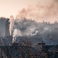 Smoke above the village