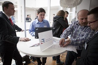 Team of the Czech SAO in the middle of discussion just a few minutes before their presentation.